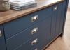 Sideboard >Dijon< in Parisian Blue Nachbildung - 163x79x45cm (BxHxT) Bild 3