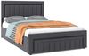 HAUSS SPOLE Polsterbett 140×200 mit LED,Boxspringbett Jugendbett mit Bettkasten und Matratze (Stauraumbett aus Samt mit gepolstertes Kopfteil für Schlafzimmer), Funktionbett mit Lattenrostkonstruktion,mit Matratze Bild 3