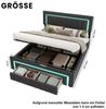 HAUSS SPOLE Polsterbett 140×200 mit LED,Boxspringbett Jugendbett mit Bettkasten und Matratze (Stauraumbett aus Samt mit gepolstertes Kopfteil für Schlafzimmer), Funktionbett mit Lattenrostkonstruktion,mit Matratze Bild 4