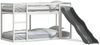 vidaXL Etagenbett mit Rutsche & Leiter Weiß 90x190cm Massivholz Kiefer 3284246 Bild 2