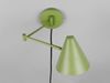 LED Wandleuchte mit Stecker, Schalter und Schwenkarm, Grün, Höhe 16cm Bild 4
