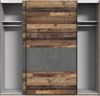 FORTE 'Clif' Kleiderschrank, Holzwerkstoff, Braun/Grau, 220,1 x 210,5 x 61,2 cm Bild 2