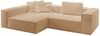 KAWOLA Sofa CARMO Ecksofa Stoff creme Recamiere links 68 x 191 x 306 cm Bild 3