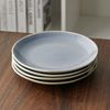 JIWOO Teller 4er Ø19,5cm, Speiseteller Steakteller Dessertteller Pastateller Plate, (4 St), Keramik Hochwertiges Tellerset Blau Mikrowellenofen Spülmaschine Bild 2