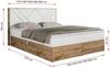 Boxspringbett mit Kopfteil und Topper, Polsterbett - GUNAR - 120 x 200 cm - Weiß Kunstleder - H4 - Topper Visco Bild 5