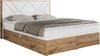 Boxspringbett mit Kopfteil und Topper, Polsterbett - GUNAR - 120 x 200 cm - Weiß Kunstleder - H4 - Topper Visco Bild 4
