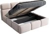 Polsterbett MAROKO 180x200 mit Matratze, Bettkasten und Lattenrost. Farbe: Azur 12 Bild 5