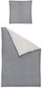 Bettwäsche Irisette Edel Feinbiber Koala 8487-11 grau Streifen 135x200 Bild 2