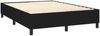 vidaXL Polsterbett, Stoff, Schwarz, 140x200 cm, Schwarz, mit Lattenrost Bild 4