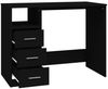 vidaXL Schreibtisch mit Schubladen Schwarz 102x50x76 cm Holzwerkstoff 823033 Bild 5