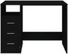 vidaXL Schreibtisch mit Schubladen Schwarz 102x50x76 cm Holzwerkstoff 823033 Bild 4