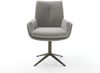 Drehstuhl Clea-Flex Strukturstoff Soft Grau Fußkreuz Effektfinish Titan 360° drehbar Wippfunktion Bild 2