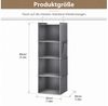 BlingBin Hängeaufbewahrung Hängeregal Schrankorganizer Stabiler Kleiderschrank Organizer (1er Set, 1 St, 4 Fächer – 30 x 30 x 80 cm), Hängeorganizer Kleiderschrank mit Metallhaken und verstärkten Böde Bild 3