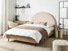 Bett mit Lattenrost Bouclé MILLAY 140 x 200 cm Beige Bild 3
