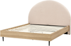 Bett mit Lattenrost Bouclé MILLAY 140 x 200 cm Beige Bild 5