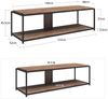 loft24 Lowboard Quinn, Fernsehtisch, TV-Lowboard, Holzoptik, Metallgestell, 152 cm Bild 1
