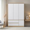 Kleiderschrank Bastheim 176x120x52 cm 6 Fächer [en. casa] Bild 3