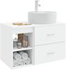 vidaXL Badezimmermöbel-Set 2 pcs Weiß Holzwerkstoff 3403904 Bild 3