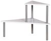 Kesper 2-etagiges Küchenregal Küchen-Eckregal, Metall, 53 x 38 x 38 cm Weiß Bild 3