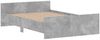 vidaXL Bettgestell mit Kopf- und Fußteil Betongrau, 120x200 cm Bild 4