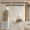doporro Wandhaken Klebehaken Wandhaken ohne Bohren 4 Stück aus Aluminium Stalo-15, aus Aluminium Bild 3