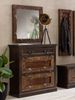ALMIRAH Schuhschrank Recyceltes Holz Braun Bild 2