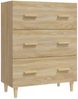 vidaXL Sideboard Sonoma-Eiche 70x34x90 cm Holzwerkstoff 812153 Bild 2