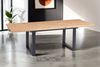 Esstisch Schweizer Kante eichenfarben 180(260) x 90 U-Gestell schwarz Bird 137800920 Bild 2