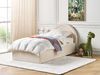 Bett mit Stauraum ANET 90 x 200 cm Samtstoff Beige Bild 3