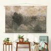 Bilderdepot24 Wandteppich modern Wald Natur Vintage grün, rechteckig, Höhe: 2.6 mm, großes Wandbild aus Natur-Baumwolle Wandbehang Stoffbild Tuch Wollseil Bild 1