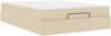vidaXL Bettgestell mit Matratze 2 pcs Creme Stoff 3399499 Bild 5