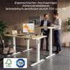 HOMALL Schreibtisch Höhenverstellbarer Schreibtisch elektrischer mit 2 Motoren (25 mm dicke, nahtlose, monolithische Tischplatten Keine gespleiBten Platten Vielsertig und hochwertig Erinnerung bei langerem Stehen, ostern geschenke) Bild 2