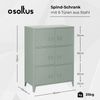 Industrial Wohnen 6-türiger Spindschrank Büroschrank Stahl 80 x 113 x 40 cm Grün Bild 3