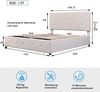 Polsterbett 140x200 cm mit hydraulischem Bettkasten aus Samt – platzsparendes Design und hoher Komfort Bild 4