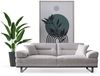 Sitzgruppe/Sofa Set - Wohnzimmergarnitur "Cosmos" 3+3+1-Hellgrau Bild 3