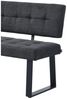B&D home Essbank SIGFRID (1-St), gepolstert, Metallgestell, mit/ohne Rückenlehne, in 100/120/140/160cm Bild 2