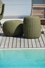 Hocker Moon aus Kunststoff, Olive, 40 x 40 x 50 cm Bild 3
