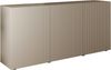 Home affaire Sideboard Rio Breite 181 cm, Kommode mit 3 Türen, Anrichte, geriffelte MDF-Fronten, modern u. elegant, viel Stauraum Bild 3