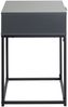 Konsolentisch >54858< in anthrazit, schwarz - 40x60x40cm (BxHxT) Bild 5