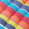 Homescapes Stuhlkissen Gestreifte 2-Sitzer Bankauflage aus 100% Baumwolle, bunt Bild 3