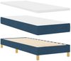 vidaXL Boxspringbett mit Kissen mit Kopfteil Blau 80 x 200 cm Stoff 3338957 Bild 5
