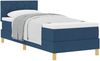vidaXL Boxspringbett mit Kissen mit Kopfteil Blau 80 x 200 cm Stoff 3338957 Bild 2