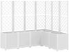vidaXL Pflanzkübel mit Rankgitter Weiß 160x120x140 cm PP 367879 Bild 2