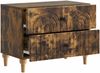 vidaXL Nachttisch Geräucherte Eiche 62 x 34,5 x 48 cm Holzwerkstoff 894090 Bild 3
