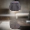 BRILONER - Riffle Mini LED Tischlampe kabellos IP44 mit Lichtkante, 8,5x20 cm, Touchdimmer, Akku tauschbar, Nachttischlampe, LED Lampe, Akku Lampe, German Design Award Winner 2025, Anthrazit Bild 3
