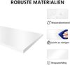 Yaheetech Aktenschrank Vorratsschrank Büroschrank 183,5 cm Höhe mit verstellbaren Regalbretter, Weiß Bild 5