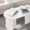 vidaXL Couchtisch Weiß 80 x 39,5 x 35 cm Massivholz Kiefer 873542 Bild 5