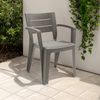 Dmora Gartenstuhl Camogli, Gartensitz, Outdoor-Stuhl, Outdoor-Sessel, Made in Italy, 60x58 h79 cm, Taube Bild 2