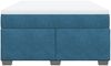 vidaXL Boxspringbett mit Matratze Dunkelblau 140x200 cm Samt 3285291 Bild 4