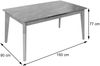 Esszimmertisch HWC-M57, Esstisch, Massiv-Holz Laminat Melamin 160-200x90cm, ausziehbar Marmor/Stein-Optik, helle Beine Bild 3